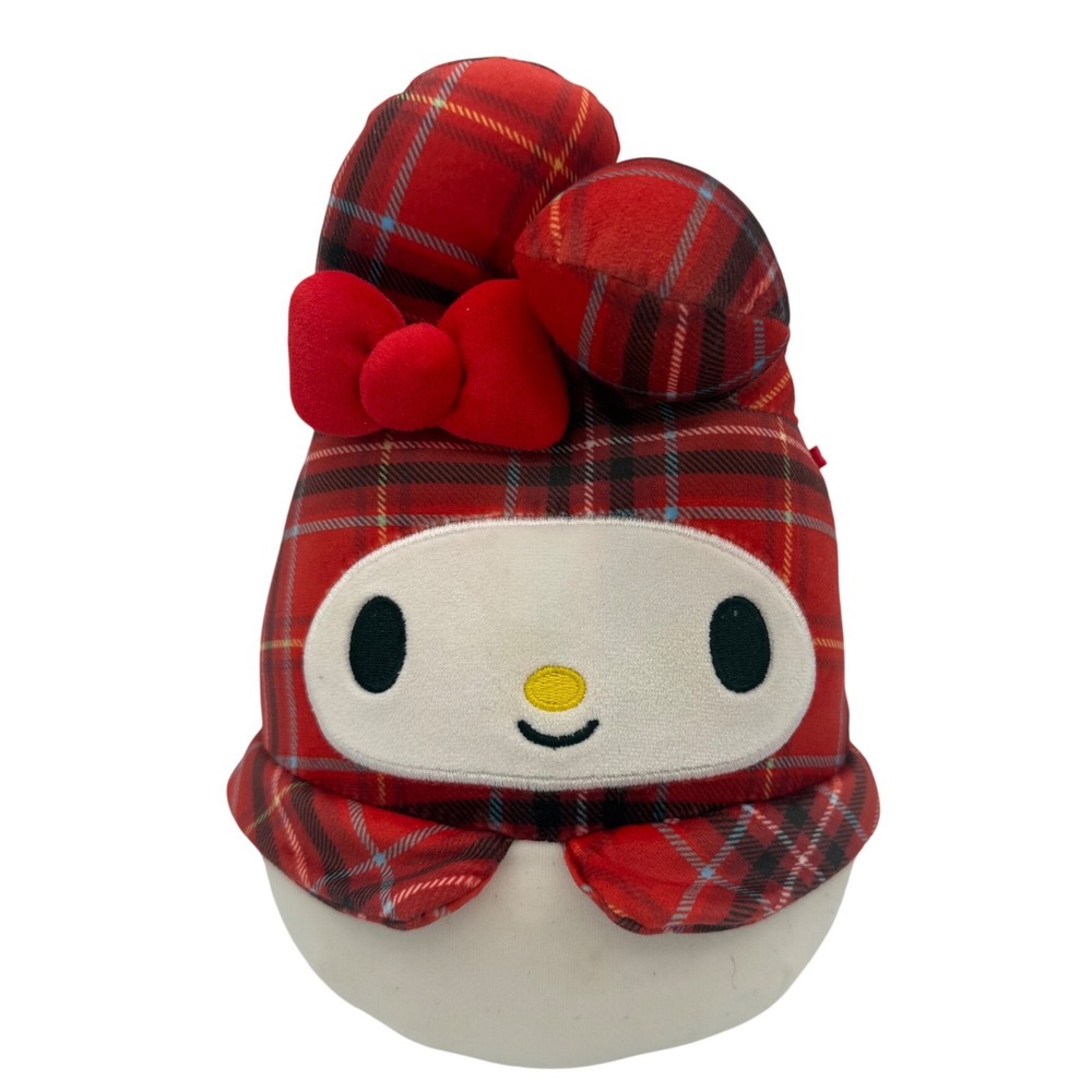 My Melody Sanrio Red‎ Plaid Plush Stuffed Animal Doll Holiday Gift